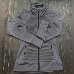 Athleta Stretch Ribbed Full Zip Workout Jacket Women’s Size XXS